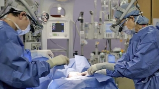 新生儿外科小组进行手术